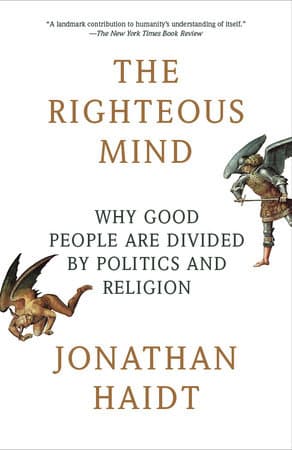 Cover of The Righteous Mind by Jonathan Haidt